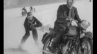 Skiing behind vintage Porsches is "the world's most dangerous sport"